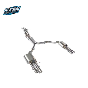 Tubo de <span class=keywords><strong>Escape</strong></span> de Acero Inoxidable Pulido Espejo para <span class=keywords><strong>Audi</strong></span> A3 A4 A5 Q5 <span class=keywords><strong>SQ5</strong></span> Q7 Q8 SQ8 RS Q8 Sistema de <span class=keywords><strong>Escape</strong></span> Deportivo con Sonido - Product Image 3