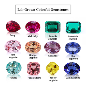 Zaffiro Padparadscha Rosa Coltivato in Laboratorio Starsgem, Taglio a Cuore 3*3mm 5*5mm 6*6mm, Gemma per Creazione Gioielli, Prezzo di Fabbrica - Product Image 4