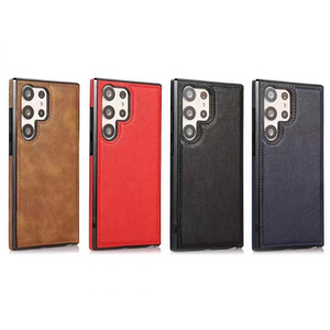 Étui en cuir souple ligne Texture couture couverture de Protection complète pour <span class=keywords><strong>Samsung</strong></span> S25 Ultra S24 Plus <span class=keywords><strong>S22</strong></span> étui de téléphone portable Compatible - Product Image 2