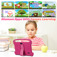 Nouvelle tablette pour enfants de 7 pouces, 4 Go (2 Go + 2 Go extensibles) de RAM, 32 Go de ROM, tablette éducative et de divertissement pour tout-petits, appareil d'apprentissage Android pour les parents