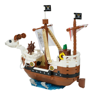 Anime 1 pièce Bateaux Pirates <span class=keywords><strong>Luffy</strong></span> Modèles de Construction Cadeau Jouet Parc DIY MOC Ensembles de Blocs de Construction Jouets en Boîte pour Enfants 1102 - Product Image 4