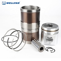 Wellfar OEM ODM 114mm 6CT liner kit 3919564 3948095 Piston 3802429 Piston Ring Diesel moteur 6bt cylindre liner pour cummins