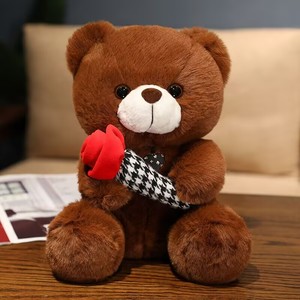 Offre Spéciale en peluche Rose ours en peluche poupée jouet doux en peluche embrasser coeur ours jouet romantique plomb en peluche ours saint valentin cadeau pour <span class=keywords><strong>fille</strong></span> - Product Image 4