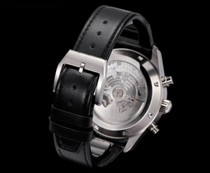 Reloj Cronógrafo de Lujo con Puntero de Acero Inoxidable de 43 mm, Resistencia al Agua de 30 bar, Movimiento Mecánico, Edición Limitada, Personalizable - Product Image 4