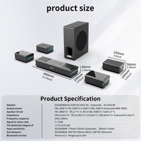 Barre de Son TV Sur Mesure Système Audio Haut-Parleur Surround Sans Fil 5.1.2 USB Enceintes Home Cinéma Avec Subwoofer