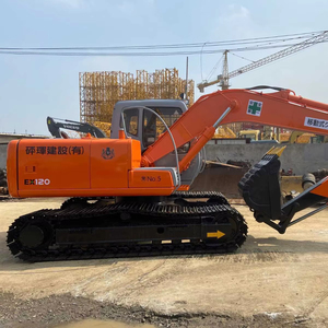 รถขุดมือสอง HITACHI EX120-5 12 ตัน รถขุดไฮดรอลิกแบบตีนตะขาบ EX200 ผู้จัดจำหน่ายรายใหญ่ที่สุดในเซี่ยงไฮ้ ประสิทธิภาพดี - Product Image 1