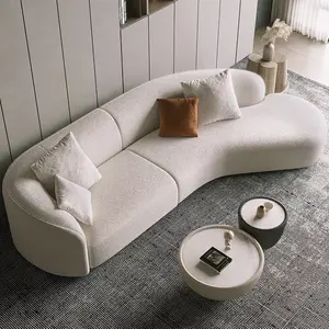 OEM Hersteller liefern weiche runde moderne Couch einfaches Sofa