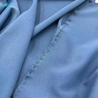 Tissu Sergé Morgan Teint 250 GSM 100% Polyester Tissé Respirant et Doux pour Costume d'Affaires