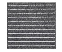 Tapis lavable en machine, en polypropylène tufté, à rayures, avec envers en latex antidérapant, pour la maison, le salon