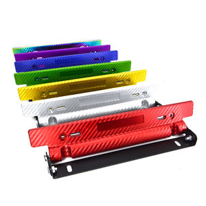 Marco de matrícula ajustable para <span class=keywords><strong>coche</strong></span> Universal 100% Número de fibra de carbono soporte de marco de matrícula de carreras de coches - Product Image 1