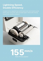 Imprimante d'étiquettes thermiques étanches pour codes-barres, 4 pouces, port USB sans fil direct, 110 mm, pour utilisation logistique