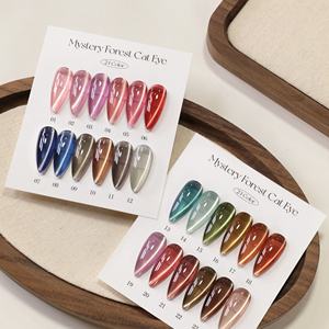 ZRKGEL Set di 24 Colori Nuova Serie Cat Eye, Smalto Gel Magnetico Riflettente Senza HEMA/TPO, Etichetta Privata OEM ODM - Product Image 2
