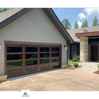 Porte de garage en verre givré personnalisée, profil en aluminium résistant aux intempéries, assemblage rapide, sécurité antivol, design moderne
