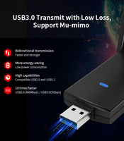 Cartes réseau USB Comfast de haute qualité 1300 Mbps, clé USB Wifi, clé USB AC, chipset Realtek, adaptateur Wifi USB double bande