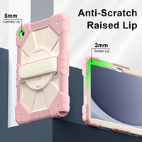 Étui robuste antichute pour Samsung Tab A11 Plus 11 2025 A9 Plus 11 2023 avec support rotatif à 360°, dragonne et bandoulière, adapté aux enfants