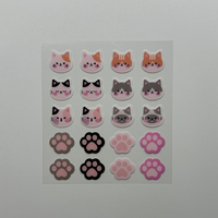 Offre spéciale - 20 pièces d'autocollants anti-acné en forme de tête de chat mignons, patchs hydrocolloïdes pour couvrir les boutons et les imperfections