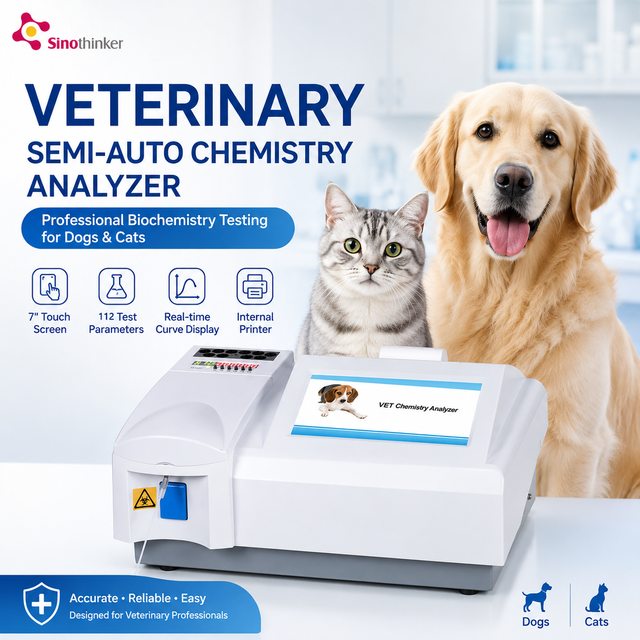 Semi Automatic Chemistry Analyzer Price Blood Testing Machine Lab Clinical Blood Chemistry Analyzer