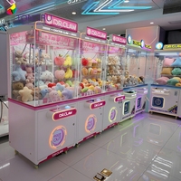 Distributeur automatique de jouets en peluche anglais, machine à grue à pièces avec alimentation 110V pour utilisation en intérieur aux États-Unis dans les centres commerciaux