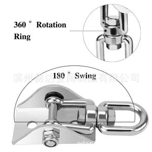 304 Stainless Steel Swivel Hanging Plate With Carabiners For <b>Hammock</b> Swing Yoga Fixing - Product Image 5