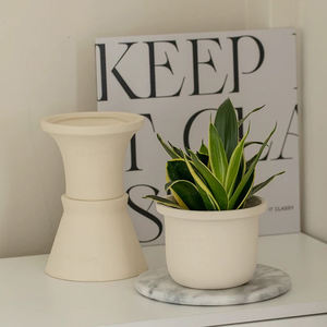 Décoration de balcon à domicile, pots à succulentes, bonsaïs, pots en terre cuite de haute qualité, pots à fleurs en céramique modernes - Product Image 3