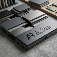 Gerbang Aluminium Geser Otomatis Thermal Break Kustom Mewah untuk Pintu Masuk Utama Villa, Kunci Pintar, Penggunaan Hotel & Gym, Grosir