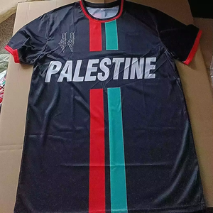 All'ingrosso poliestere Palestine <span class=keywords><strong>calcio</strong></span> <span class=keywords><strong>calcio</strong></span> t-Shirt confortevole e traspirante negozio per Fan maglia da <span class=keywords><strong>calcio</strong></span> personalizzata - Product Image 1