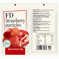 Snelvriesgedroogde Aardbeienkorrels Knapperige Bessensnack Bulk OEM Groothandel Fabrikant Halal Export Leverancier
