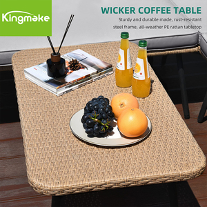 Meubles d'extérieur en rotin pour piscine Kingmake Canapé d'extérieur de luxe d'excellente qualité Ensemble de canapés de jardin imperméables - Product Image 3