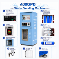 Máquina Expendedora de Agua Automática Comercial para Exteriores, 24 Horas, Sistema de Ósmosis Inversa, Estación de Llenado de Agua Potable Purificada