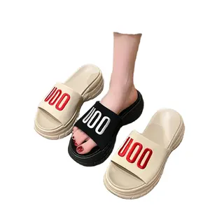 Özel tasarım özel Logo açık kadın sandalet yeni bayanlar rahat ayakkabılar terlik marka adı
