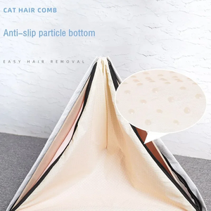 Tente pliable <span class=keywords><strong>de</strong></span> luxe pour animaux <span class=keywords><strong>de</strong></span> compagnie <span class=keywords><strong>tipi</strong></span> en <span class=keywords><strong>toile</strong></span> <span class=keywords><strong>de</strong></span> coton <span class=keywords><strong>lit</strong></span> <span class=keywords><strong>de</strong></span> grotte avec coussin Portable chien chat maison multi-style intérieur extérieur <span class=keywords><strong>lit</strong></span> - Product Image 5