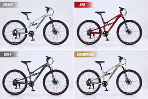 <span class=keywords><strong>Vélo</strong></span> <span class=keywords><strong>de</strong></span> montagne <span class=keywords><strong>de</strong></span> 27,5 pouces, cadre en alliage d'aluminium à suspension arrière, 8 vitesses, <span class=keywords><strong>vélo</strong></span> <span class=keywords><strong>de</strong></span> descente léger avec freins à disque mécaniques - Product Image 6