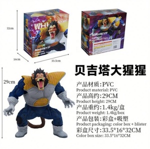ฟิกเกอร์แอ็กชันฟิกเกอร์การ์ตูนญี่ปุ่น Super Saiyan กอริลลา APE vegeta Monkey ทำจาก PVC - Product Image 5