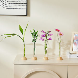 थोक प्रीमियम सुरुचिपूर्ण सजावट लकड़ी के प्लास्टिक बांस भोजन तालिका अध्ययन कार्यालय फूल हरे पौधों के लिए - Product Image 5