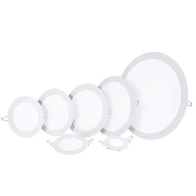 Round Pot Lights Ultra Thin Canless Wafer Ceiling Lamps 6000K 3500K LED Recessed Mounted Ceiling Slim Integrated Panel Lights
