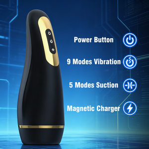 Dispositivo Elettrico per Masturbazione Maschile, Masturbatore Automatico Silenzioso in Silicone con Vibrazione e Spinta Automatica - Product Image 6