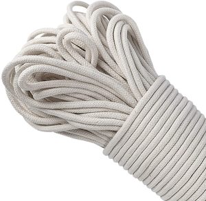 <span class=keywords><strong>Cuerda</strong></span> de tendedero de algodón trenzado de 1/4 pulgadas, artesanías ecológicas suaves y duraderas de 100 pies para tienda de calidad Premium - Product Image 6