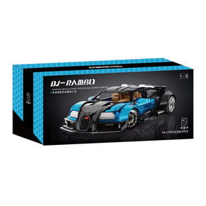 EN STOCK 10553 1:8 MOC Voiture de sport technique en blocs de construction Briques Modèle à assembler Jouets DIY pour garçons Coffret cadeau de Noël - Product Image 2