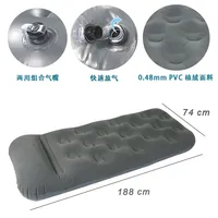 Matelas de lit pneumatique de camping portable lit gonflable de flocage de taille jumelle simple avec oreiller pour meubles de maison