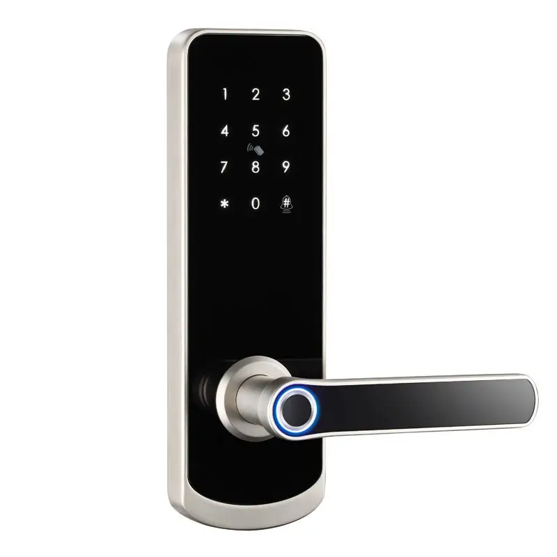 Home Smart Tuya App Wifi Digital Smart KeyPad Electronic Deadbolt Door Lock unlocked by fingerprint card ,code ,key and wifi app