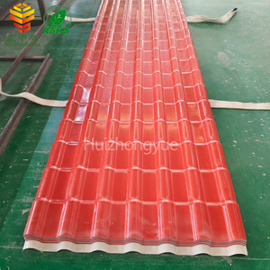 Impermeável ASA Roof Tiles Light Weight Fireproof Asa Resina Sintética Telha para Hotel Ondulado Villa Resina Telhado Folha - Product Image 1