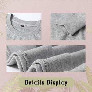 เสื้อสเวตเชิ้ตคอกลมผ้าเฟรนช์เทอร์รี่หนานุ่มพิมพ์ลายการ์ตูนคุณภาพสูงแฟชั่นฤดูใบไม้ร่วง  โลโก้ด้านหลัง - Product Image 3