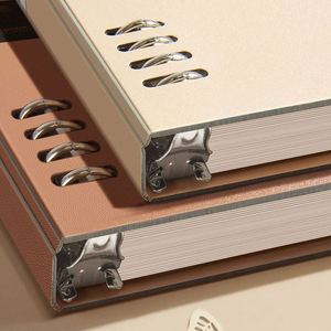 YIXIN Loose-<b>Leaf</b> Notebook Shell Detachable B5 Metal 8-Hole Inner Core Replacement High-Value Gift With 60 Sheets Model MD0171 - Product Image 4