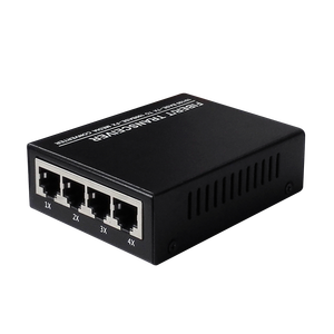 Meilleur Prix Promotionnel Convertisseur de Média Optique 4 RJ45 + Double Fibre 10/100M Transceiver Optique Monomode Double Fibre - Product Image 4