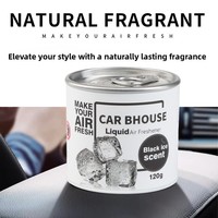 Parfum solide liquide pour voiture, longue durée, parfum fruité, diffuseur d'air portable décoratif pour voiture, arôme intérieur automobile, parfum pour siège de véhicule