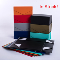 Kotak Hadiah Lipat Kardus Kaku Bentuk Buku 9 Warna Mewah Cetak Kustom Kotak Hadiah Magnetik Model Kerang