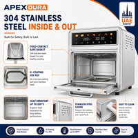 Horno Freidora de Aire Digital 6.5L 1700W, Proveedor de Compras Mixtas y Combinadas, Fábrica OEM para Importadores y Mayoristas