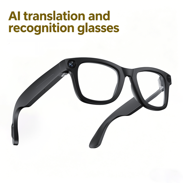 AI Smart Glasses Real-Time Translation AI Assistant 3.2K Video Voice Control Magnetic Charging for Phone Calls Modern Living