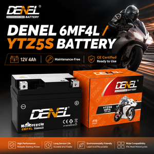 Batterie de démarrage de moto 12V MF sans entretien, batterie au plomb-acide scellée AGM YTX4L YTX5S 12N5 12N7 pour climat chaud - Product Image 2