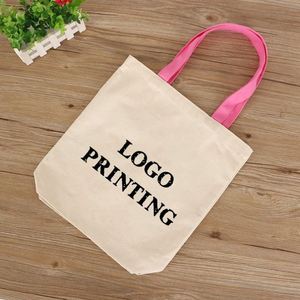 Sac fourre-tout en toile de lin avec poignée colorée, personnalisable par sublimation, en polyester, vente en gros d'usine - Product Image 1